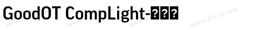 GoodOT CompLight字体转换